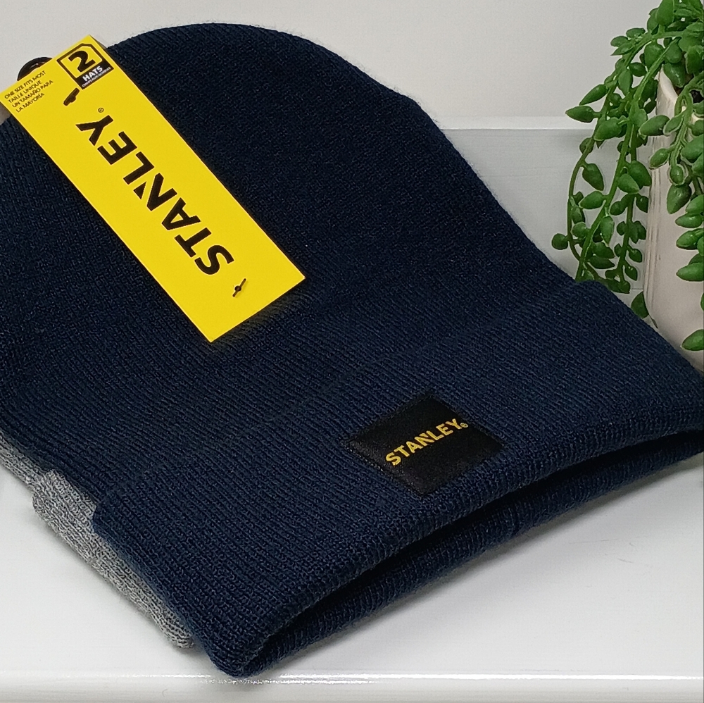 Stanley Navy and Gray Knit Beanie